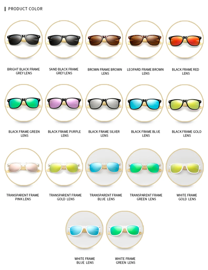 AOOFFIV Ретро Поляризованные деревянные очки Для мужчин бамбука солнцезащитных очков Для женщин бренд Дизайн спортивные очки золото зеркало