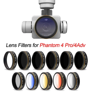 

UV ND4 ND8 ND16 CPL Lens Filter for DJI Phantom 4 Pro V2.0 Advanced Drone Circular Polarizing Neutral Density Coating Filter