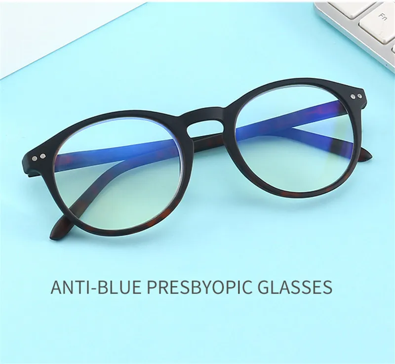 Ahora анти синий свет блокировка очки для чтения компьютерные очки для женщин мужчин винтажные круглые анти Синие лучи дальнозоркость очки