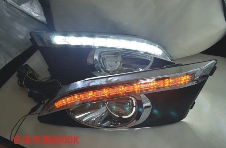 Osmrk для Chevrolet Шевроле Авео sonic светодио дный ДРЛ дневное ходовые огни покрытие стиль сигнал поворота и функцией затемнения супер яркий