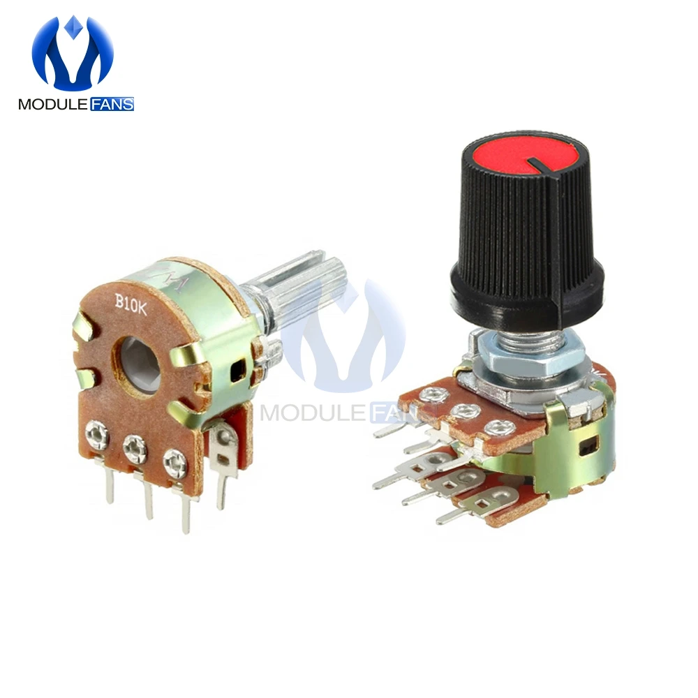 

10PCS Diy Electronic Resistor Linear Taper Rotary Potentiometer Cap Knob Ohm B1K B2K B5K B10K B20K B50K B100K B250K B500K B1M