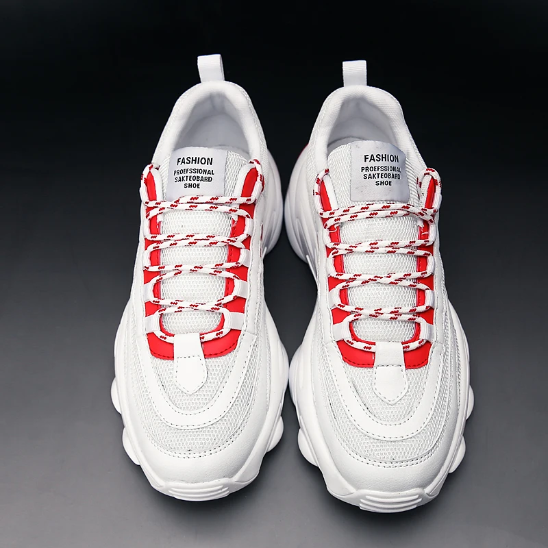 

New Design Men Trend Running Shoes Youth Fashiong Leisure shoes Boy Outdoor Jogging Trekking Light Sneaker Non-slip comfortable