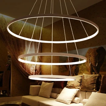 

Ring LED Nordic LED Pendant Lights fashion creative personality dining room lamp room lamp circular pendant lamps FG168
