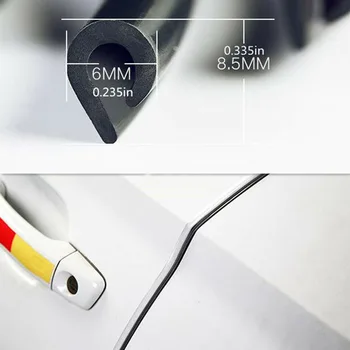 

Guard Seal Strip Moulding Weather Lock Cover 5 Meters Transparent Car Door