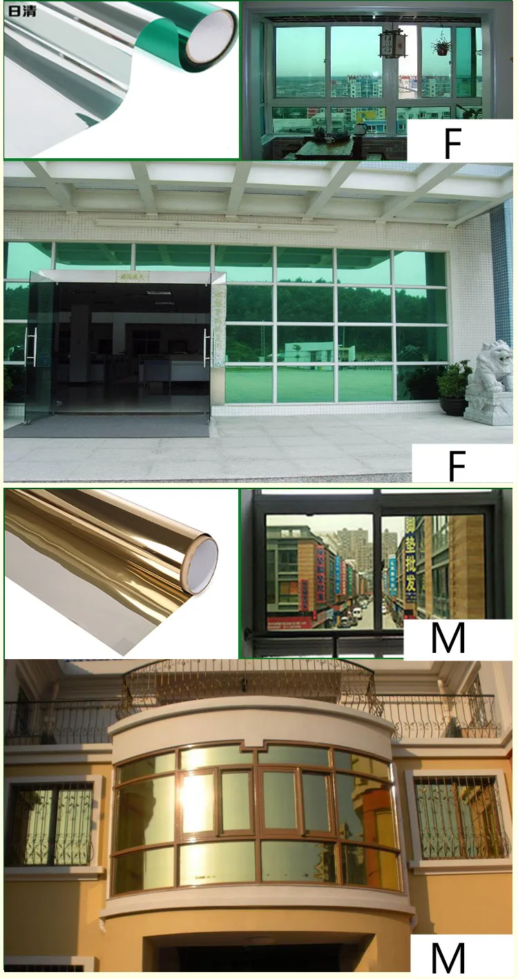 80 см широкая стеклянная пленка серебряное зеркало односторонняя изоляционная пленка для дома Солнцезащитная пленка для окна Солнцезащитная пленка затеняющая наклейка со зданием