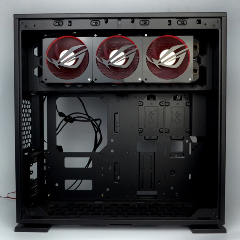New Computer Components Mainframe Mirror For ROG Fan Cover 12CM Fans Cooling Lengshui Decorative Cover Water-cooled Accessories