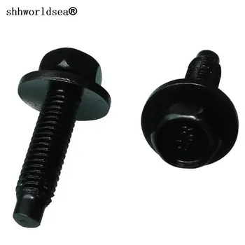 

shhworldsea auto metal fastener zinc black hexagon tapping screw