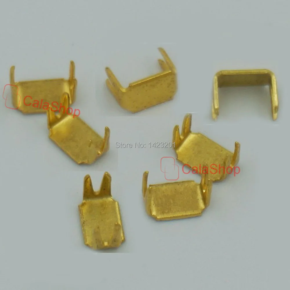 500 Pcs / Lot #5 5mm Rectangle Zipper stoper Top Stop Bottom Rescue Repair Set Black Nickel Gold Bronze