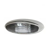 12V LED RV Camper Marine Boat Yacht Light Exterior Porch/Ramp Light Chrome ITC Marine accessories