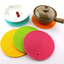 18/14cm ronda estera de silicona resistente al calor taza de bebida posavasos no maceta deslizante de mantel de mesa de cocina accesorios Onderzetters