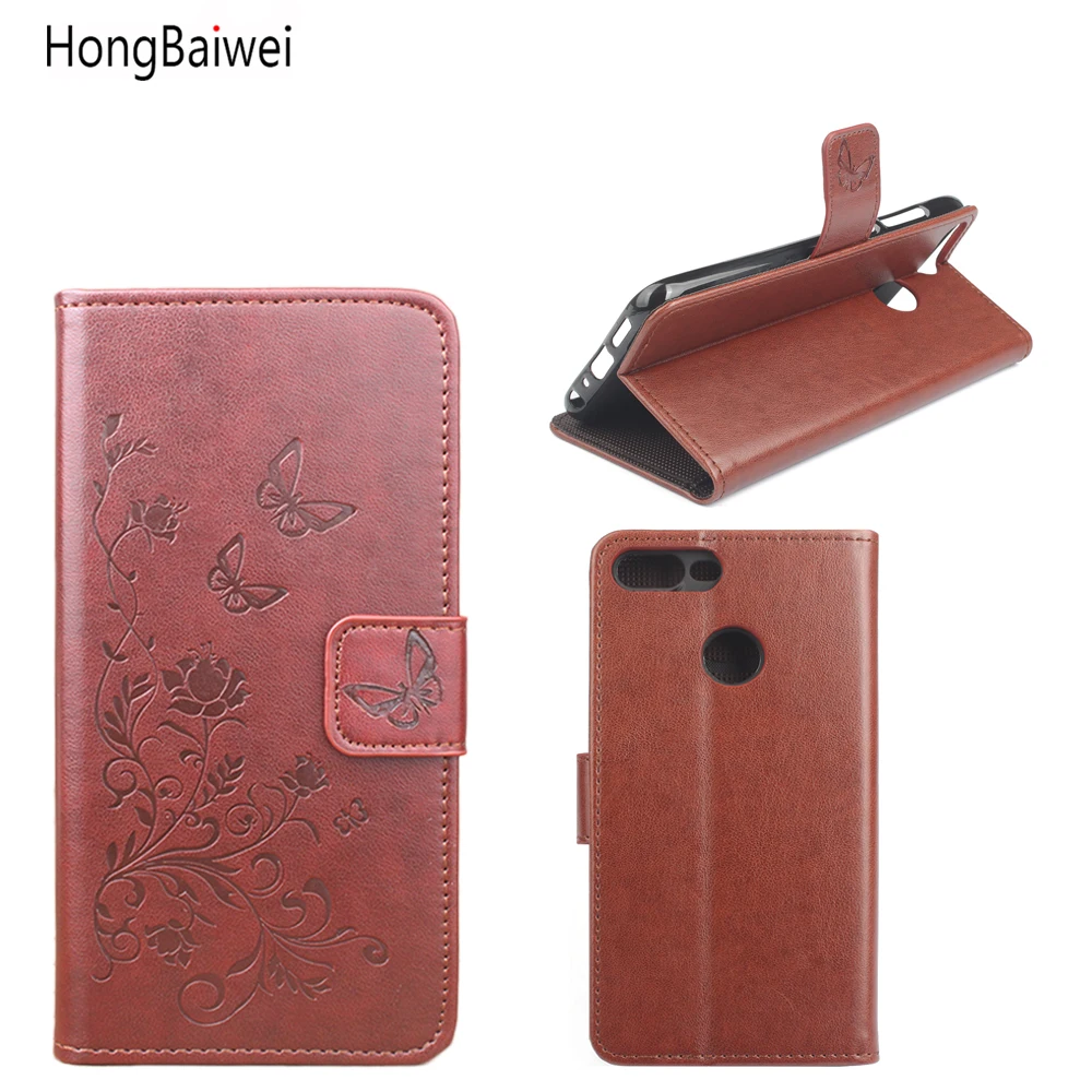 

HongBaiwei for Huawei Honor 9 Lite Case Wallet Style Fashion Embossed Flip Leather Cover Case for Huawei Honor 9 Lite