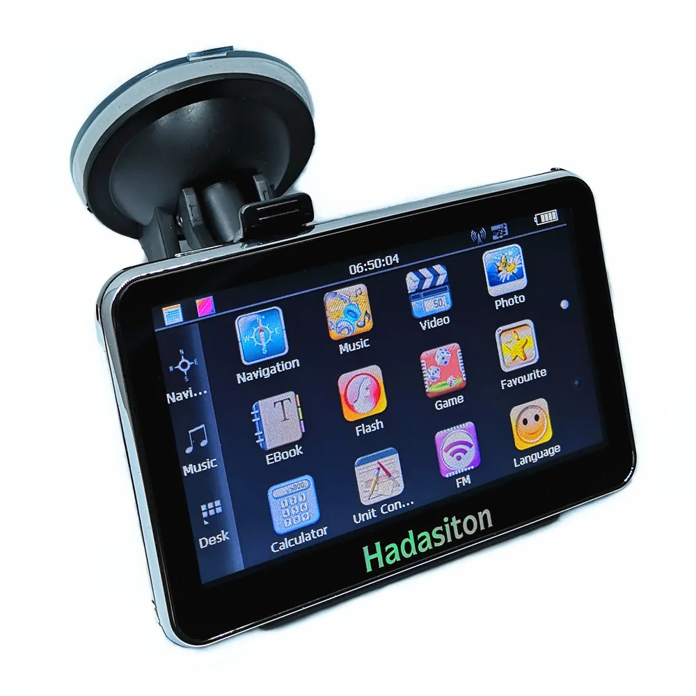 

Wholesale 4.3" Touch Screen Sat Nav Car GPS Navigator CPU800Mhz 128M/4GB +FM transmitter+ Free latest maps