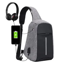 Повседневная usb зарядка через плечо сумка почтальона сумка для женщин/мужчин Путешествия езда Противоугонная сумка