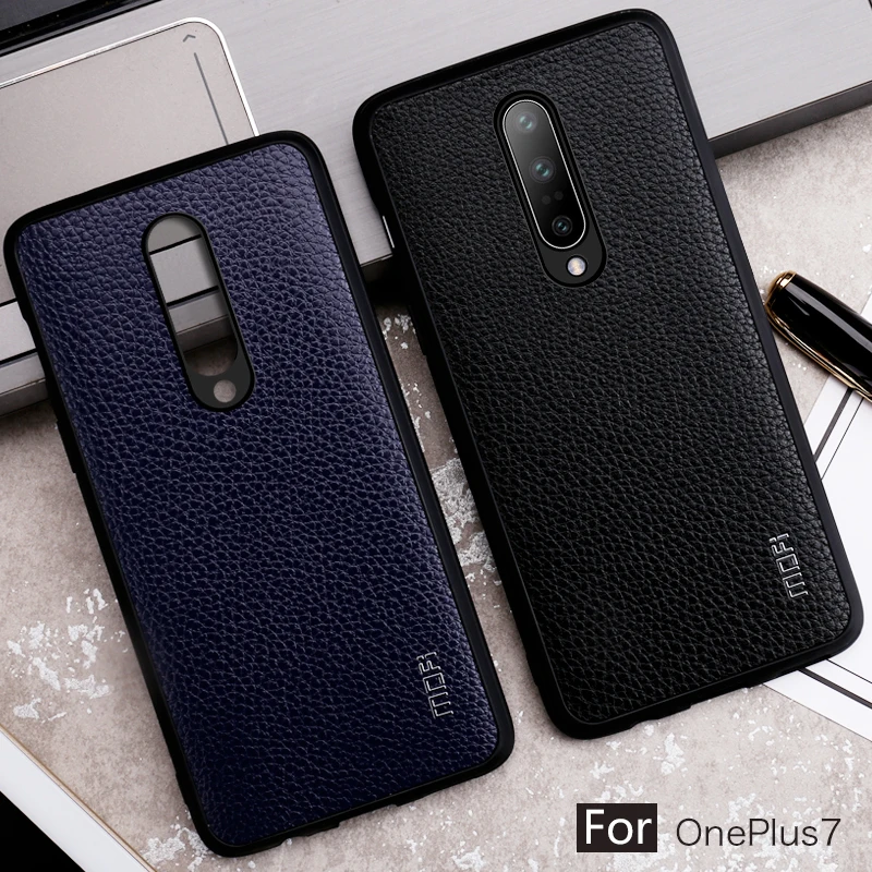 Кожаный чехол Mofi для Oneplus 7 Pro из искусственной кожи в деловом стиле 7|Бамперы| |
