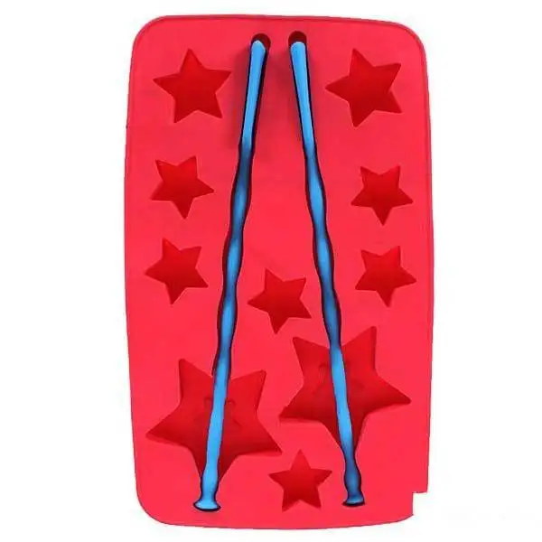 Alicolu Ice Cube Tray Silicone Lucky Star Shaped Bar Molds | Дом и сад