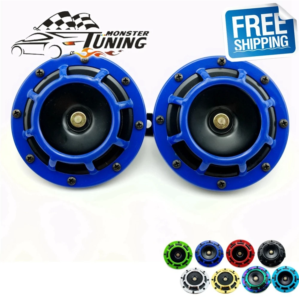 送料無料 2 個 12v 115dbヘラスーパーラウド小型電気爆風トーン車の空気ホーン用と車 Air Horn Kit Horn Kitair Horn Aliexpress