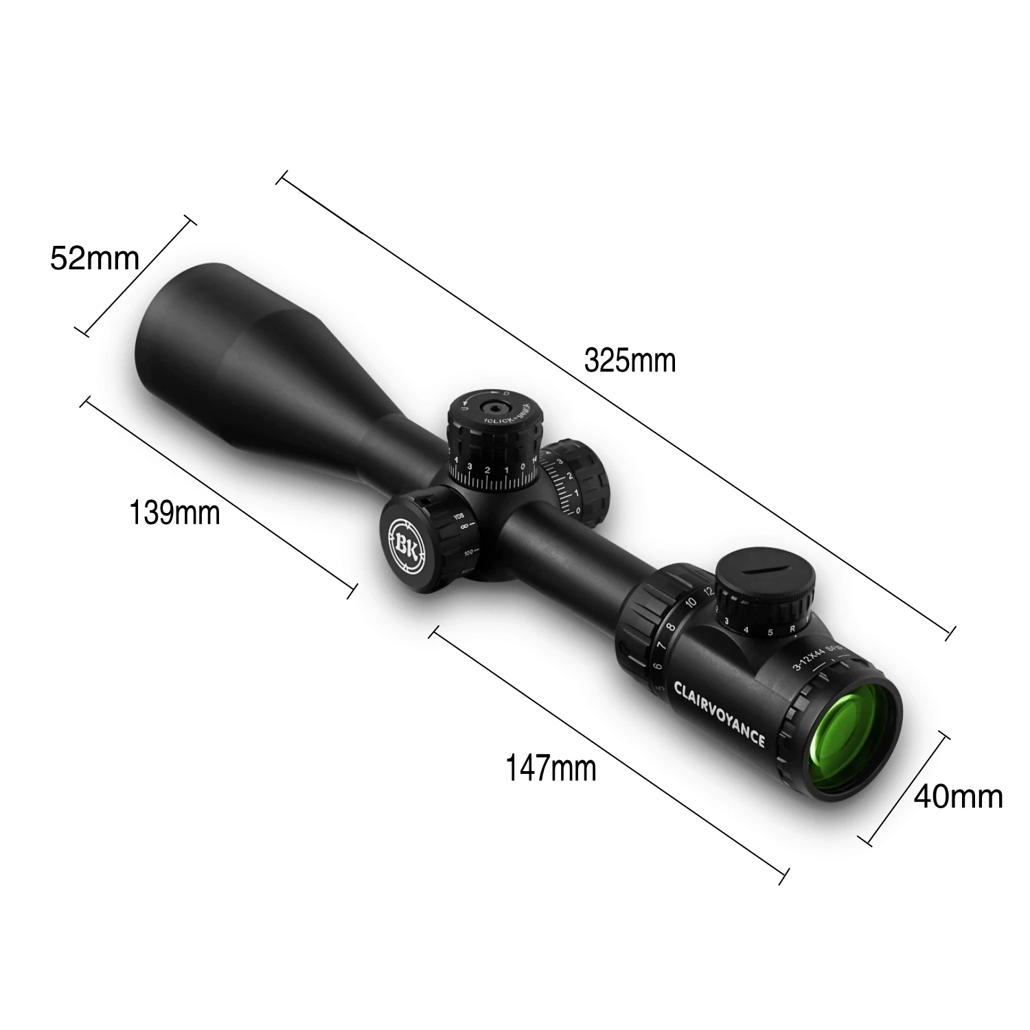 Bobcat King Rifle Sight BK 3-12X44 SFIR снайперский охотничье ружье прицел с красной/зеленой мельницей точка маска Airgun диапазон оптический прицел