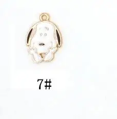 Последний 30 шт Популярный мультфильм японское аниме собаки смешанный ожерелье брелок серьги металлический Шарм Подвески Изготовление ювелирных изделий - Окраска металла: S-7