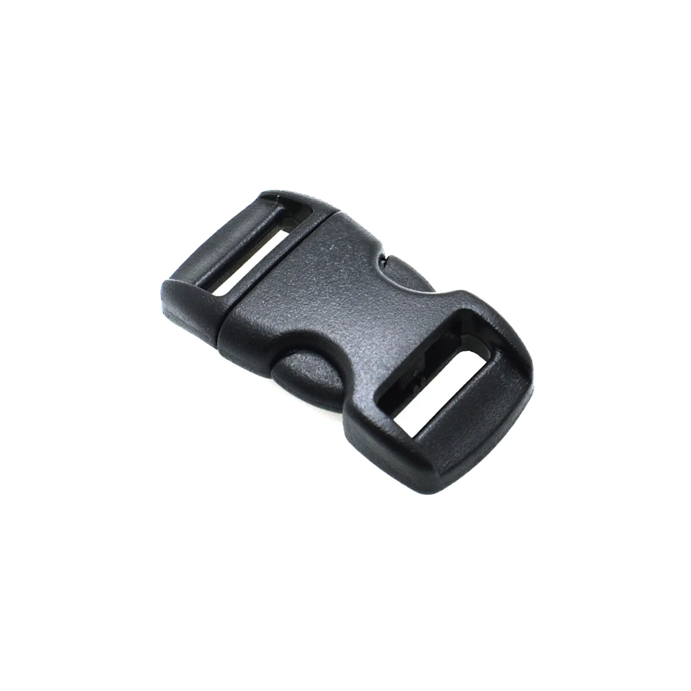 

10pcs/pack 3/8"(10mm) Contoured Side Release Mini Buckles For Paracord Bracelet/Cat Collars Black free shipping+wholesale