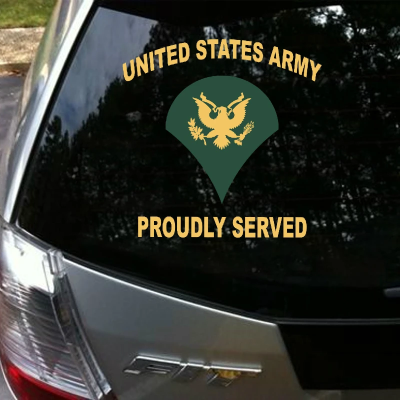 Aliauto Car-styling United States Army Proudly Served Car Sticker &decal Accessories for Volkswagen Golf Polo Audi A3 Ford Focus Aliauto Car-styling United States Army Proudly Served Car Sticker &decal Accessories for Volkswagen Golf Polo Audi A3 Ford Focus