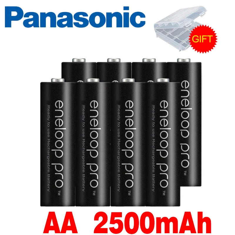 

Panasonic Eneloop Original Battery Pro AA 2500mAh 1.2V NI-MH Camera Flashlight Toy Pre-Charged Rechargeable Batteries