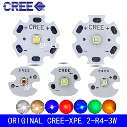 5 шт./10 шт. Cree XLamp XPE2 XP-E2 R3 холодный белый теплый белый нейтральный белый красный зеленый синий 1 Вт ~ 3 Вт 3000 К светодио дный диода свет лампы с PCB