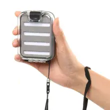 3 размера мини маленькая портативная Водонепроницаемая коробка для мух рыболовных принадлежностей Коробка для хранения спорта на открытом воздухе Эфирная рыболовная прозрачная коробка