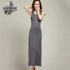 40% off! ALKMENE Causal Summer Dress for Women 2017 Ankle-Length Dress Soft Wool Knit Women Dress Long Sleeveless O-neck Dress Female Save 13.65 on ALKMENE Causal Summer Dress for Women 2017 Ankle-Length Dress Soft Wool Knit Women Dress Long Sleeveless O-neck Dress Female