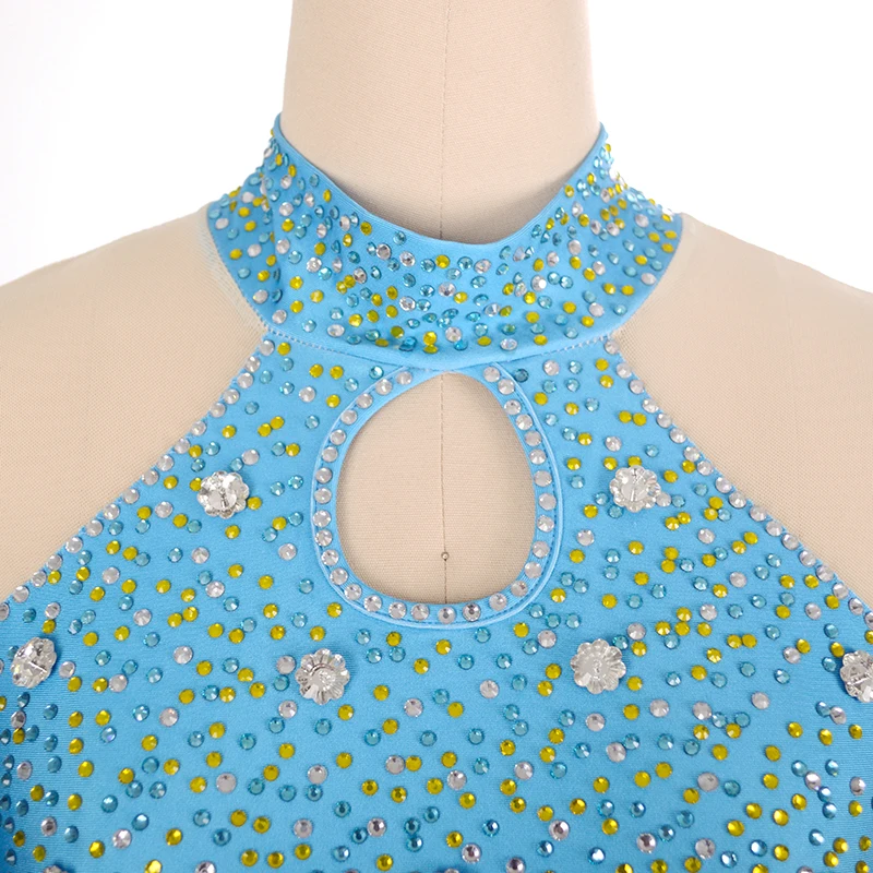 Nasinaya Figure Skating Dress Customized Competition Ice Skating Skirt for Girl Women Kids Patinaje Gymnastics Performance 100