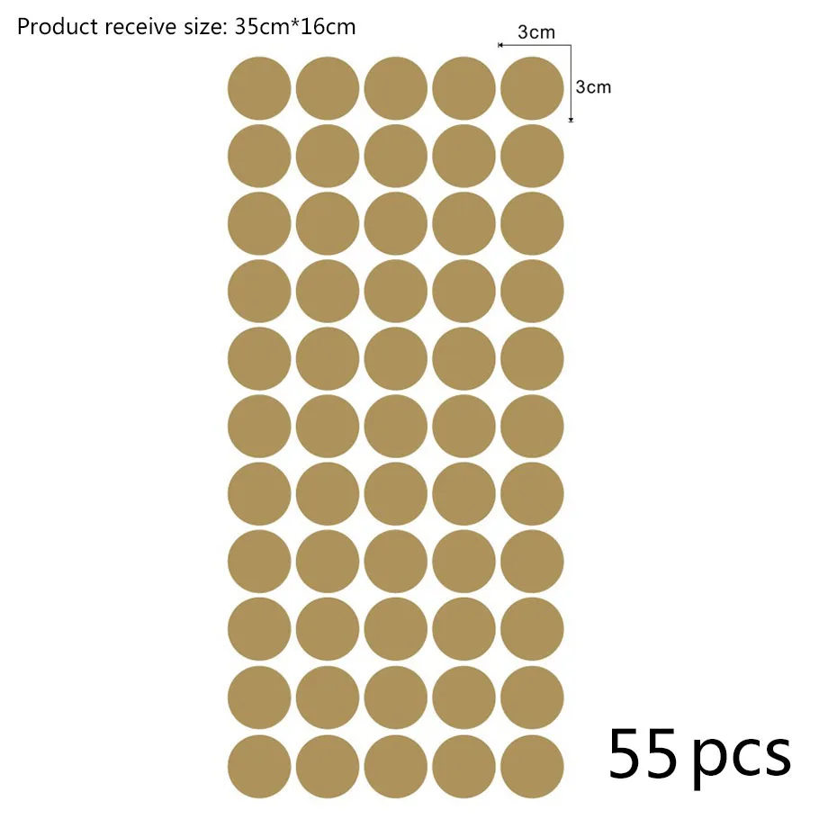 Многоцветная Наклейка на стену в горошек для детской комнаты, украшение в виде металлического золота, черного, розового цветов, настенная наклейка в горошек, домашний декор