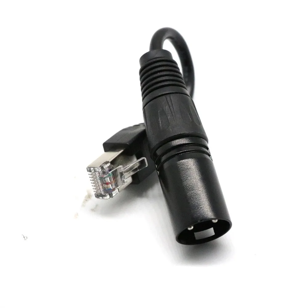 15cm Cable Adapter RJ45 to XLR 3 Pin Male by SIRS-E DMX-CON Controller  (1)