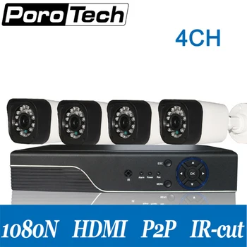 

E4C-F 4CH 2MP AHD CCTV Security Camera Kit Survelliance System DVR Night Vision Camera