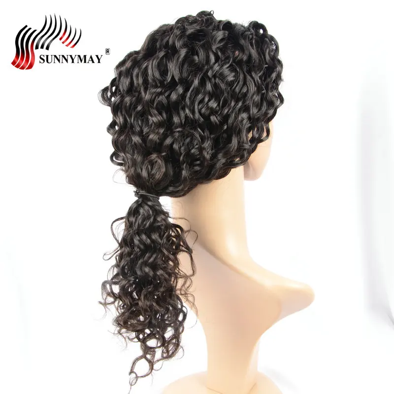 

Sunnymay Exotic Curly Lace Frontal Human Hair Wigs Malaysian Hair Bleached Konts Lace Front Wigs With Baby Hair For Women