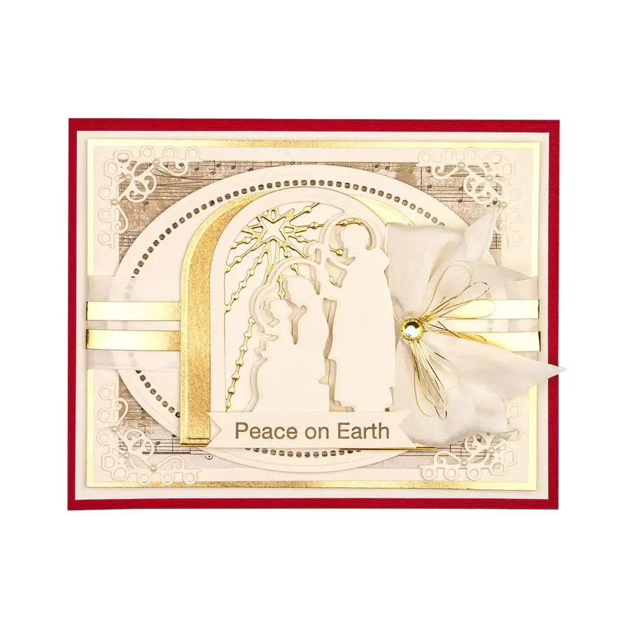 Крещение религия Арка шаблон металлической прорезной трафарет для окраски Скрапбукинг тиснение для бумажных карт наборы сделай сам DIY