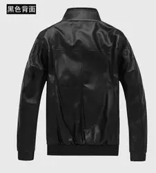 Осень 2019, новые мужские меховые куртки с меховым воротником, мужские кожаные куртки в байкерском стиле