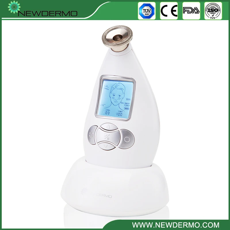 

White NEWDERMO Diamond Crystal Microdermabrasion Machine Skin Dermobrasion Care Facial Massage Spa FREE SHIPPING