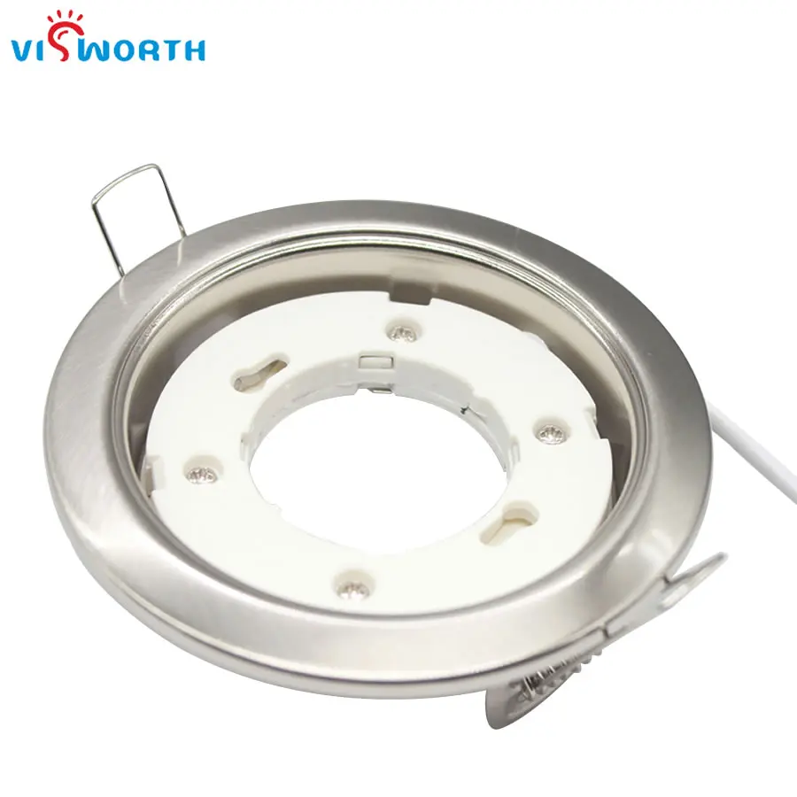 GX53 lamp base white silvery stainlness Steel body gx53 Lamp holder