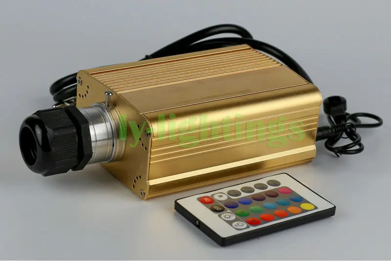 Волоконно оптический источник света RGB led свет двигателя ИК пульт для оптического