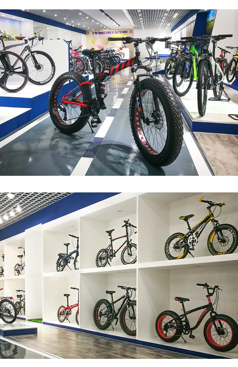 Top New Brand Carbon Steel 4.0 Width Tire 20/26 Inch Wheel 21/27 Speed Soft Tail Mountain Bike Beach Snow Bicycle Downhill Bicicleta 12