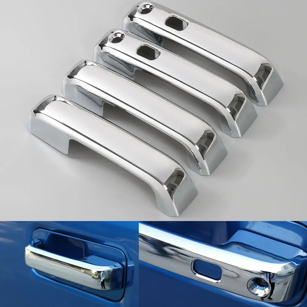 Chrome Door Handle Bowl Cover Trim fits 2015-2019 Ford F150 F-150 4dr SuperCrew