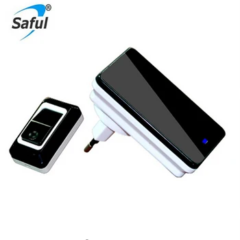 

Saful Wireless Doorbell Waterproof Remote Control EU AU UK US Plug smart Doorbell Touch/Press Button Power Supply 110V-220V Bell
