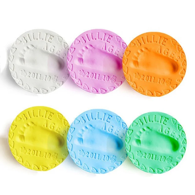 Baby Care Air Hand Foot Inkpad Drying Soft Clay Baby Handprint Footprint Imprint