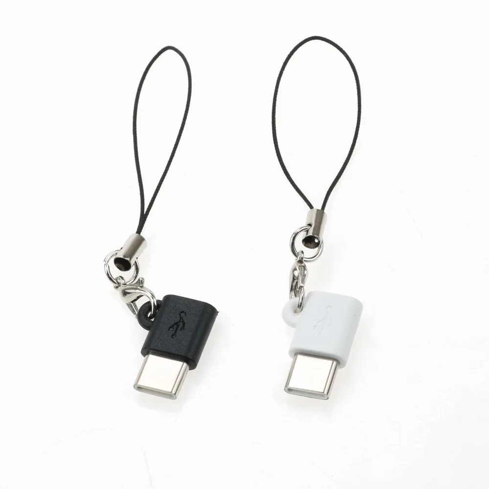 JCD 2-5 шт./лот USB 3,1 Тип C штекер Micro USB Женский адаптер типа OTG-C Конвертер Разъем USB-C черный и белый для Xiaomi 8