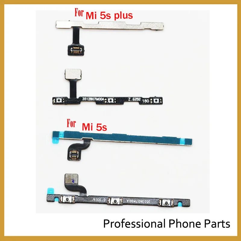 Гибкий кабель питания и громкости кабель для Xiao mi 5S mi 5S Plus Боковая кнопка гибкий кабель, запчасти для ремонта
