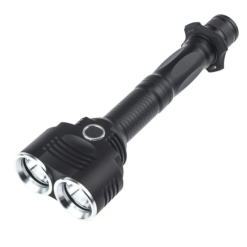 

xml 2*T6 Led Flashlight Rechargeable Working Lamp Waterproof O-Ring SOS Signal Hand Light Powerful Handy Torch for 18650 Battery