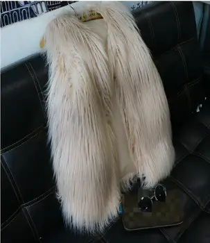 

2017 autumn and winter new fashion high-end temperament fur vest cream senior made fur vest coat