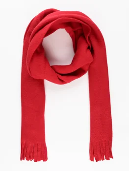 

Scarf with fringe-Red