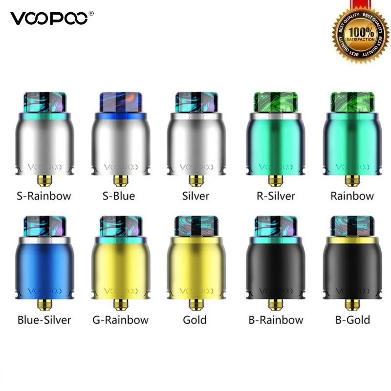 Оригинальный Voopoo Pericles 24 2 мм RDA Vape танк атомайзер для электронных сигарет Fit VOOPOO 157 W