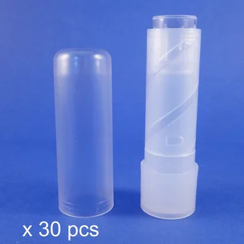

30 PCS Made in Taiwan Plastic Container Mould filling Cup Size 12.1 mm Lip Balm Lipstick Empty Tube (L064-C=30pcs)