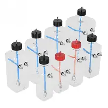 Аксессуар модели пульта дистанционного управления части прозрачный пластиковый топливный бак для радиоуправляемого самолета 4,5 мм Металлический воздушный топливный впуск Радиоуправляемый аксессуар